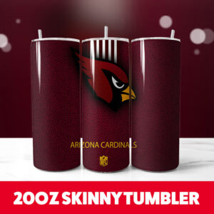 Arizona Cardinals Multi Designs Tumblers 2 20oz Skinny Tumbler PNG Digital Download 1