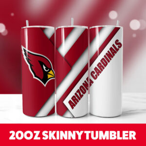 Arizona Cardinals Multi Designs Tumblers 5 20oz Skinny Tumbler PNG Digital Download 1