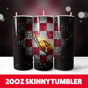 Arizona Cardinals Multi Designs Tumblers 6 20oz Skinny Tumbler PNG Digital Download 1