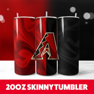 Arizona Diamondbacks Designs 1 20oz Skinny Tumbler PNG Digital Download 1
