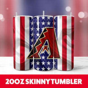 Arizona Diamondbacks Designs 7 20oz Skinny Tumbler PNG Digital Download 1