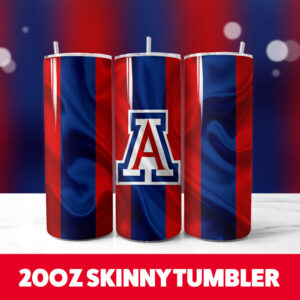 Arizona Wildcats Football Team Various Styles 1 20oz Skinny Tumbler PNG Digital Download 1