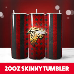 Atlanta Falcons 13 20oz Skinny Tumbler PNG Digital Download 1