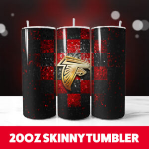 Atlanta Falcons 14 20oz Skinny Tumbler PNG Digital Download 1