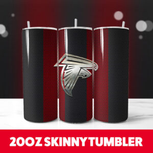 Atlanta Falcons 16 20oz Skinny Tumbler PNG Digital Download 1