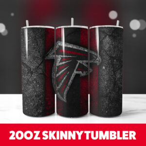 Atlanta Falcons 2 20oz Skinny Tumbler PNG Digital Download 1