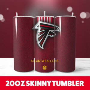 Atlanta Falcons 5 20oz Skinny Tumbler PNG Digital Download 1