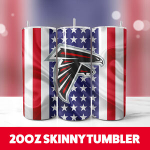 Atlanta Falcons 6 20oz Skinny Tumbler PNG Digital Download 1