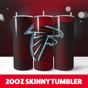 Atlanta Falcons 7 20oz Skinny Tumbler PNG Digital Download 1