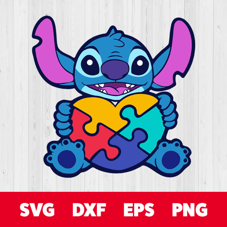 Autism Heart Stitch SVG Puzzle Piece SVG Autism Support 2nd April SVG 1