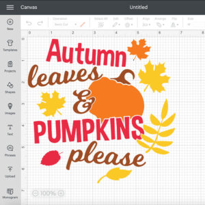 Autumn Leaves And Pumpkins Please SVG 2