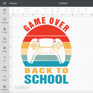 Back To School Funny Game Over Teacher Student Controller SVG 2