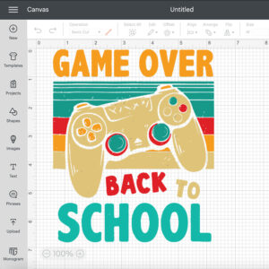 Back To School Game Over First Day Of School Funny Gamer SVG 2
