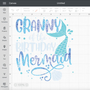 Back To School Granny Of The Mermaid Family Matching Party Squad SVG 2