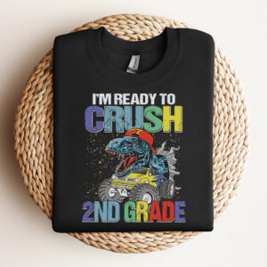 Back To School Im Ready To Crush 2nd Grade Back To School Dinosaur SVG 3