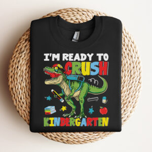 Back To School Im Ready To Crush Kindergarten Back To School Dinosaur SVG 3
