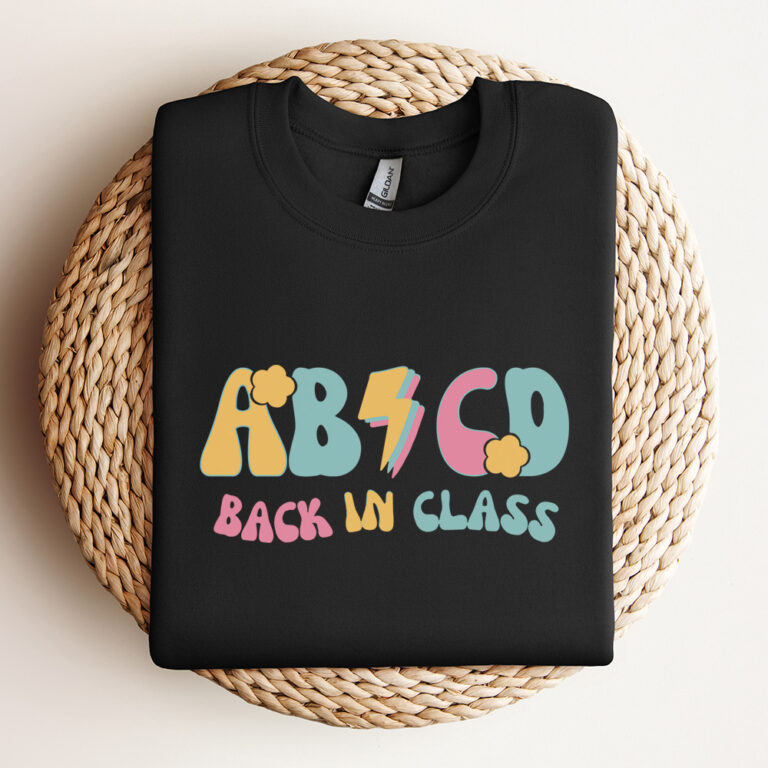 Back To School Teacher Students Groovy Abcd Back In Class SVG 3