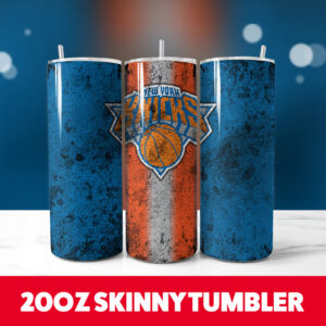 Basketball Knicks 20oz Skinny Tumbler PNG Digital Download 1
