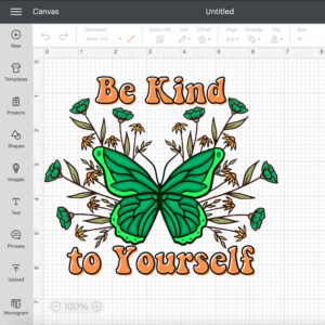 Be Kind To Yourself Sublimation PNG Mental Health Awareness Month 2
