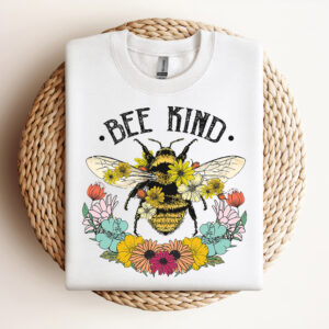 Bee Kind Sunflower PNG 3