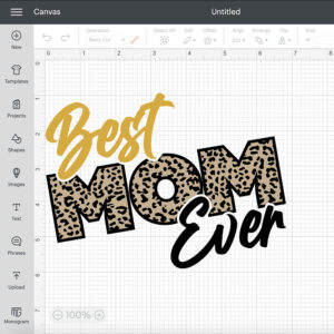 Best Mom Ever SVG Leopard SVG design for Cricut Silhouette 2