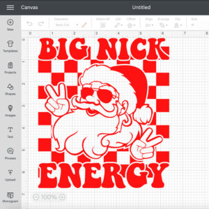 Big Nick Energy SVG Funny Ugly Christmas Sweater Light Dark T shirt Design SVG 2