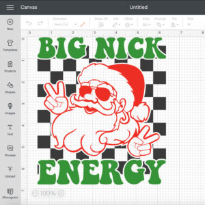 Big Nick Energy SVG Funny Ugly Christmas Sweater T shirt Design SVG PNG Cut Files 2