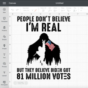 Bigfoot People Dont Believe Im Real But They Believe Biden Got 81 Million Votes SVG 2