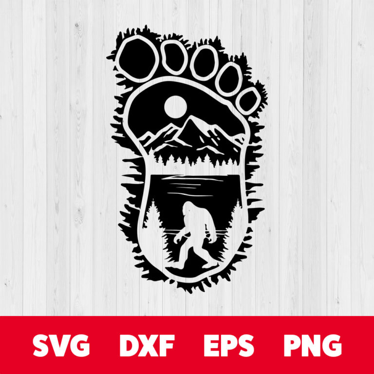 Bigfoot SVG Big Foot SVG Wild Monster SVG 1