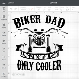Biker Dad Like A Normal Dad Only Cooler SVG 2
