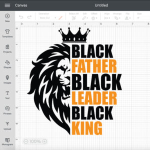 Black Father Black Leader Black King SVG 2