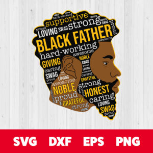 Black Father Sublimation Design SVG 1