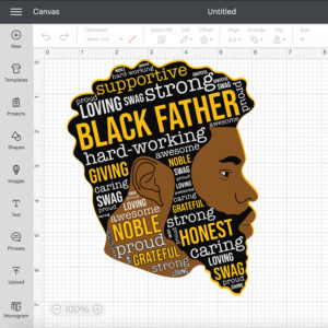 Black Father Sublimation Design SVG 2