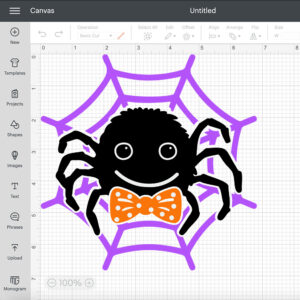 Boy Spider SVG Cute Spider with Bow T shirt design SVG cutting files 2