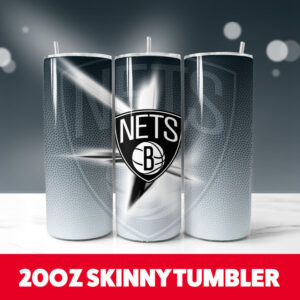 Brooklyn Nets 20oz Tumbler Wrap PNG Digital Download 1
