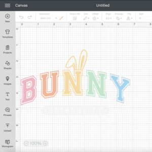Bunny University SVG Funny Easter Bunny T shirt Color Black Design SVG PNG 2