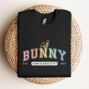 Bunny University SVG Funny Easter Bunny T shirt Color Black Design SVG PNG 3