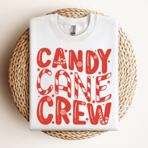 Candy Cane Crew SVG Christmas Candy T shirt Digital Design SVG PNG Cut Files 3