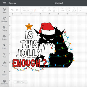 Cat Is This Jolly Enough SVG Cute Cat SVG Christmas Cat SVG 2