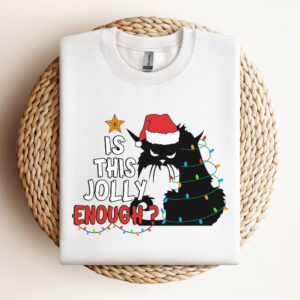 Cat Is This Jolly Enough SVG Cute Cat SVG Christmas Cat SVG 3
