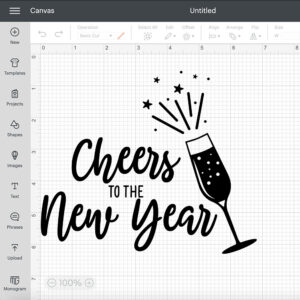 Cheers To The New Year SVG New Years Eve T shirt Design SVG Cut Files For Cricut 2