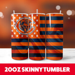 Chicago Bears 11 20oz Skinny Tumbler PNG Digital Download 1