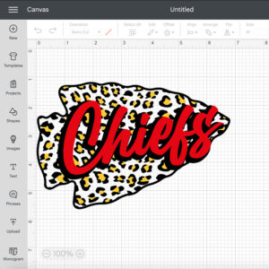 Chiefs Leopard SVG NFL Football Team T shirt SVG Design Cut Files Cricut Silhouette 2