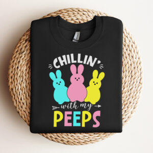 Chillin With My Peeps SVG Easter Bunnies Design SVG Cut Files Cricut Sublimation 3