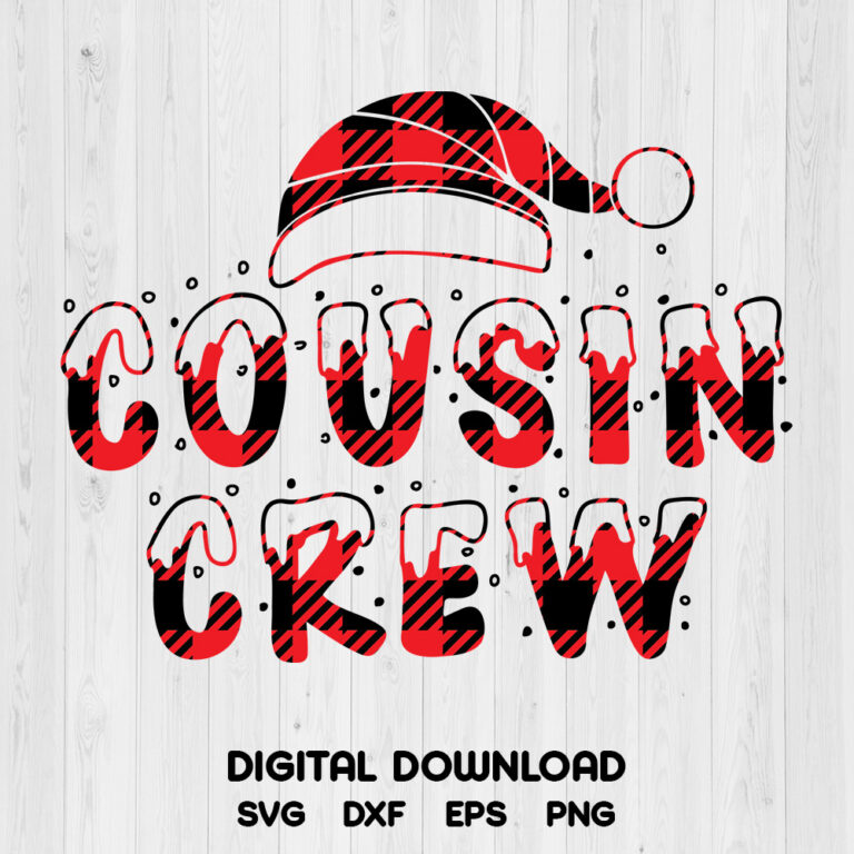 Christmas Cousin Crew, Buffalo Plaid, Cousins Crew SVG Digital Download SVG