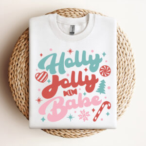 Christmas Holly Jolly Babe SVG files for Cricut Trendy Groovy Retro Mom Christmas SVG 3