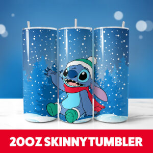 Christmas Stitch 20oz Tumbler Wrap 106 PNG Digital Download