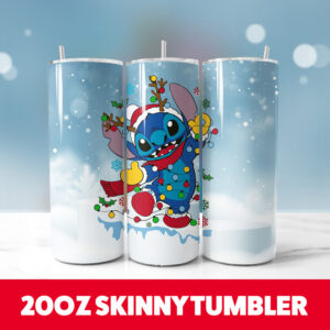 Christmas Stitch 20oz Tumbler Wrap 116 PNG Digital Download