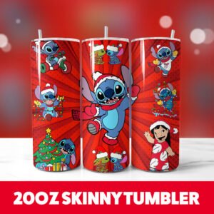 Christmas Stitch 20oz Tumbler Wrap 12 PNG Digital Download