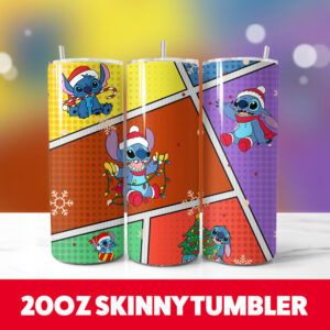 Christmas Stitch 20oz Tumbler Wrap 16 PNG Digital Download